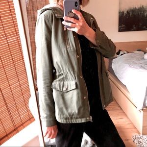 H&M NWOT Faux Fur Lined Jacket